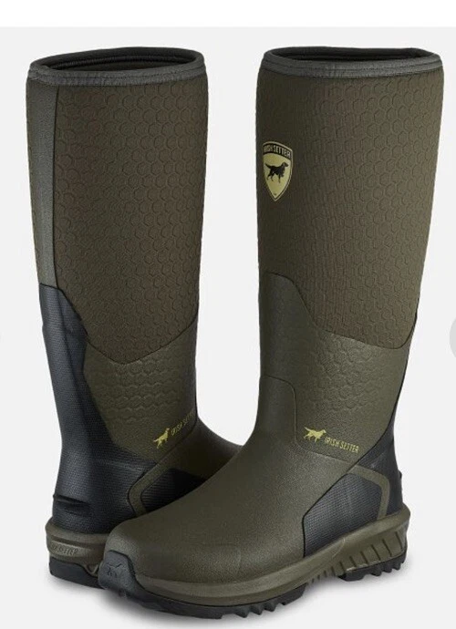 IRISH SETTER MUDTREK UNISEX 17-INCH WATERPROOF RUBBER FULL FIT PULL-ON BOOT - Image 1 of 4