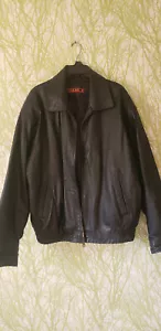 Chaqueta de cuero negra Phase 2 para hombre talla XL usada - Imagen 1 de 17