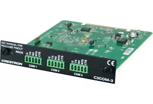 Scheda di controllo Crestron C3COM-3 per serie 3 - 3 porte COM RS-232/RS-485/RS-422 - Foto 1 di 2