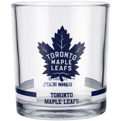 Toronto Maple Leafs 10oz. Banded Rocks Glass Cover