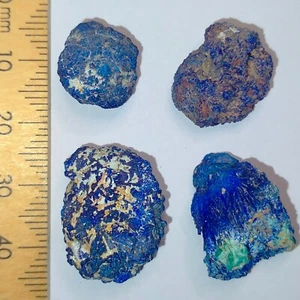 Azurite rough natural raw pebbles mini mineral specimens bundle lot 95.2ct - Picture 1 of 7