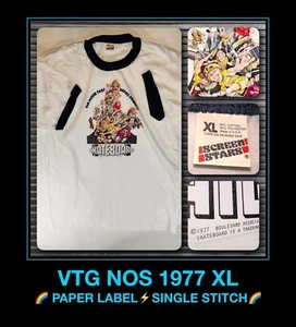 70s NOS 77 Jay Adams VTG SKATEBOARD Movie Tony Alva Dogtown zboys DS T-Shirt XL - Picture 1 of 21