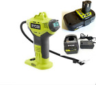 Ryobi 18V Portable Air Compressor Tire Digital Inflator With Battery &Charger