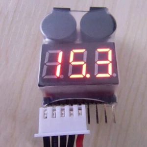 1-8S Buzzer Lipo Alarm Warner Schutz Checker Voltage Pieper LED Buzzer Z7V6 - Bild 1 von 10