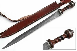 28" Custom Handmade Damascus Roman Gladius Sword Hunting Viking Gladiator Sword - Picture 1 of 5