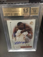 2011-12 SP AUTHENTIC GOLD RC #6/50 TRISTAN THOMPSON BGS 9.5 AUTO 10