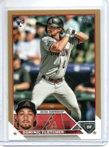 2023 Topps Update Dominic Fletcher Gold Rookie Card #d/2023 Diamondbacks RC US32
