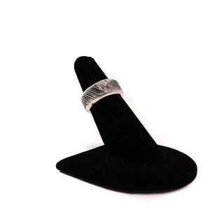 King Baby Studio Slashed Texture Band Ring USA .925 Silver Size 6 - Picture 1 of 7