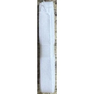 12mm Cotton Tape x 5 Metre hank, WHITE Non-Stretch 100% Cotton - Picture 1 of 2