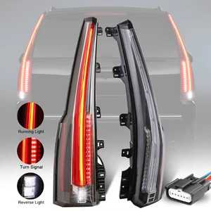 Transparent LED Tail Lights For 2015-2020 Chevy Tahoe Suburban LS LT 1500 4WD - Picture 1 of 15