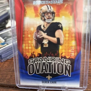 2023 Panini - Derek Carr - Rookies & Stars - Standing Ovation -Red & Blue /15 - Picture 1 of 3