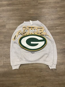 Vintage GreenBay Packers Spellout NFL Football Crewneck Sweatshirt Men’s L - Picture 1 of 6