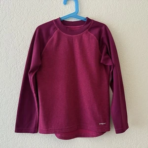 Patagonia Capilene 3 Midweight Long Sleeve T Shirt Top Girls Size S 8 Pink - Picture 1 of 9