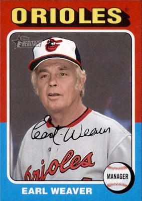 2024 Topps Heritage - Earl Weaver #153 - Image 1 of 2