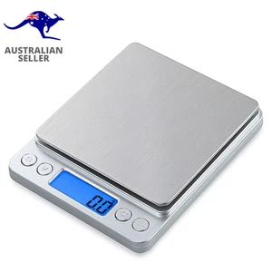Small Digital Scale,3Kg/0.1G,Kitchen Scale,Food Scale,With Blue Backlit LCD Disp - Picture 1 of 12