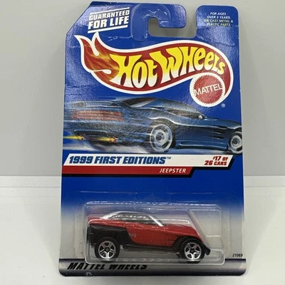 Hot Wheels JEEP JEEPSTER CONCEPT red 922 17/26 1998 First Editions - Image 1 of 3