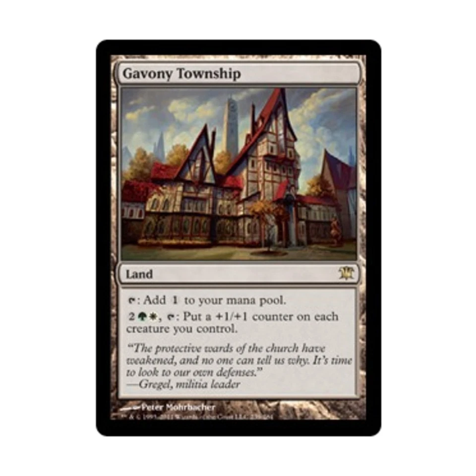 WOTC MtG Innistrad Gavony Township (R) EX - Image 1 of 1