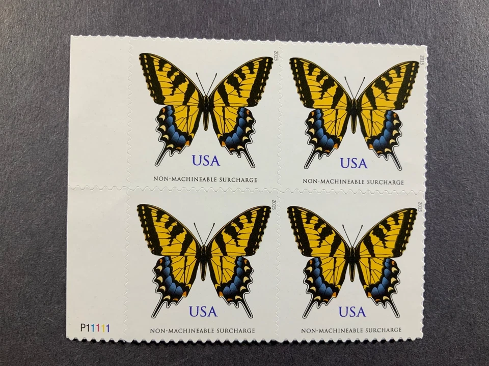 US Stamp, Blk of 4, Scott #4999, Swallowtail Butterfly, MNH OSA, CV $8.40 - Image 1 of 1