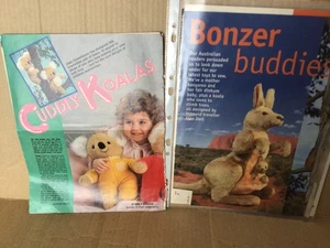 Koala soft  and Kangaroo toy sewing pattern  11" ted (27cm) - Picture 1 of 6