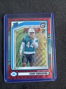 2024 Panini Donruss Rated Rookie Chop Robinson #351 Optic Preview Red Wave Prizm - Bild 1 von 2