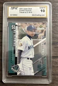 2001 UD Collectibles ICHIRO SUZUKI Omaggio al 51 #I16 Mint 10 MARINERS - Foto 1 di 2