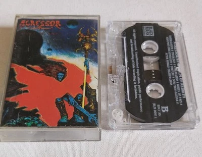 AGRESSOR - Symposium Of Rebirth 1994 Black Mark Thai Import Cassette Rare  - Image 1 of 4