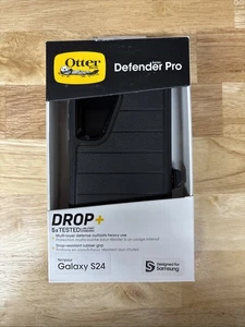 Otterbox Defender Pro Series Rugged Case & Holster für Samsung Galaxy S24, schwarz - Bild 1 von 1