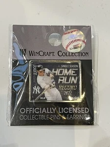 New York Yankees Aaron Judge Single AL Season Homerun Record SGA 2022 61 62 Pin - Picture 1 of 1