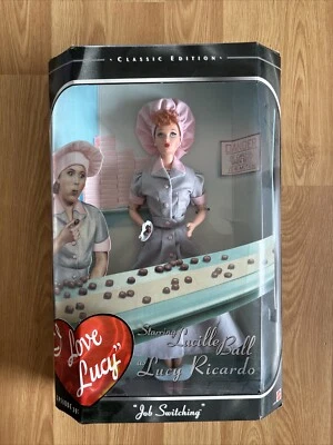 Muñeca Barbie Job Switching I Love Lucy Ricardo Lucille Ball 1998 Mattel 21268 nueva Foto 1 de 4