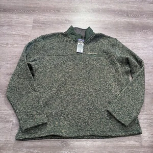 Eddie Bauer Jacke Herren 2XL grün Pullover Fleece 1/4 Zip leicht Gorpcore - Bild 1 von 12