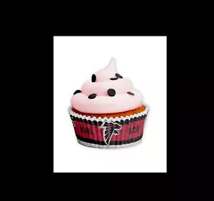 Atlanta Falcons Large Cupcake Liner Baking Cups 50 Liners Per Pack NFL - Picture 1 of 1