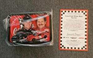 2003 Dale Earnhardt SR & JR Coca Cola/Polar Bear 1:64 Multi Car Set & Tin - Picture 1 of 4