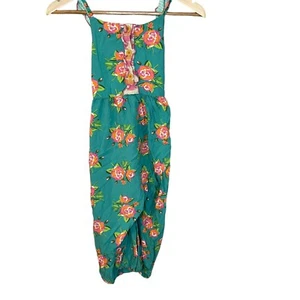 Matilda Jane Girls 10 Watch the Waves Romper Blue Floral Summer Beach Jumpsuit - Picture 1 of 14