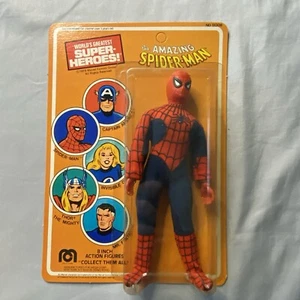 Vintage MEGO Spider Man Worlds Greatest Superheroes 1979 8 Inch Un Punched Card - Picture 1 of 10