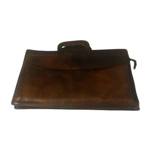 Vintage Leder Portfolio Etui Tasche - Bild 1 von 6