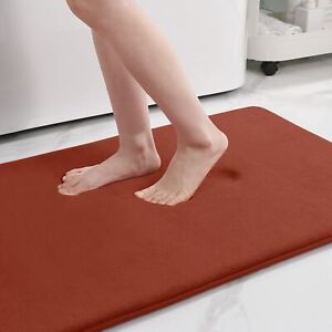 Silicone Bath Mat Non-Slip Shower Rug Memory Foam Carpet Soft Foot Mat 