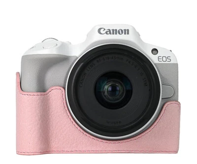 Funda de cuero PU para cámara media funda para EOS R50 R10 R5 R6 II R8 Foto 1 de 4