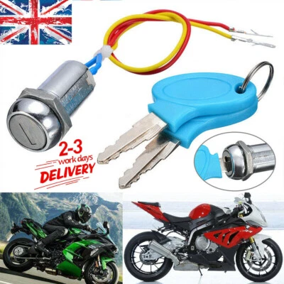 Ignition Switch Lock Electric Mobility Scooter Bike Part Replacement And 2 Keys