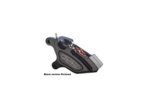 RevTech Hi-Performance Billet 4-Piston Brake Caliper Black For 08-13 Touring - Picture 1 of 2