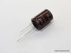 Condensador United Chemic-con 68uF 450V 105'C de alta calidad y larga vida útil. Vendedor del Reino Unido. - Imagen 1 de 2