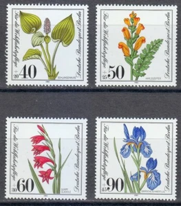 Berlin 1981 MNH Mi 650-653 Sc 9NB182-9NB185 Flowers.Iris.Gladiolus ** - Picture 1 of 2