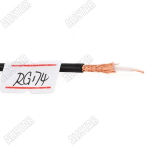 10M RG174 RF Adapter Connector Coaxial Cable 50ohm Coax Pigtail RG-174 - Picture 1 of 3