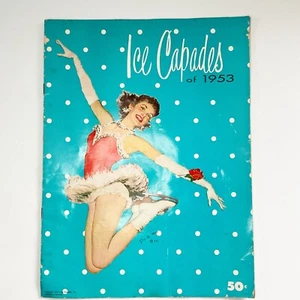 Folleto del programa de recuerdos de las capas de hielo de 1953 - Imagen 1 de 12