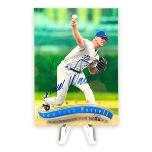 1997 Topps Stadium Club #51 Todd Worrell Signed Autograph L.A. Dodgers Auto