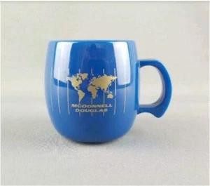 Brand new Vintage McDonnell Douglas Aerospace Blue heavy plastic mug. - Picture 1 of 1