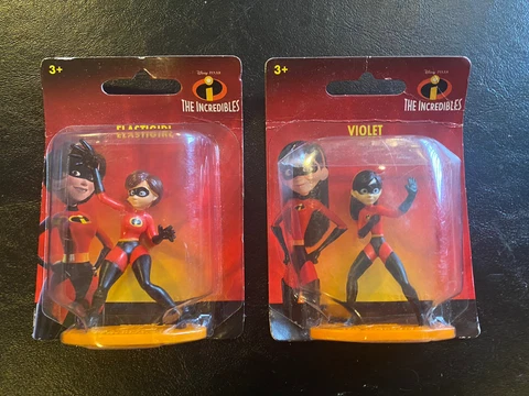 The Incredibles Set of 2 Mini Action Figures Disney Pixar-Elastic Violet Cover
