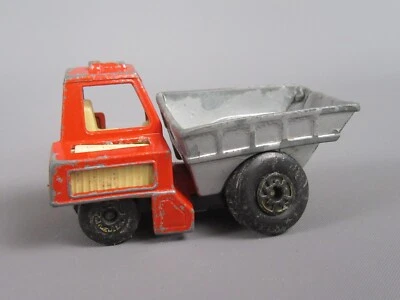 B531 Vintage 1976 Matchbox 26C UK Site Dumper Camion Arancione Lesney 1:64 - Immagine 1 di 4