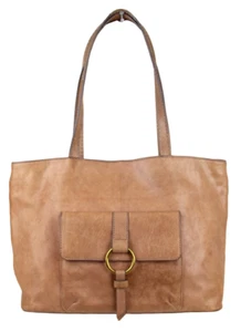 GROßE Frye HELLBRAUN ECHTLEDER LOGO SCHULTERTASCHE HOBO BEUTELTASCHE HANDTASCHE GELDBEUTEL - Bild 1 von 14