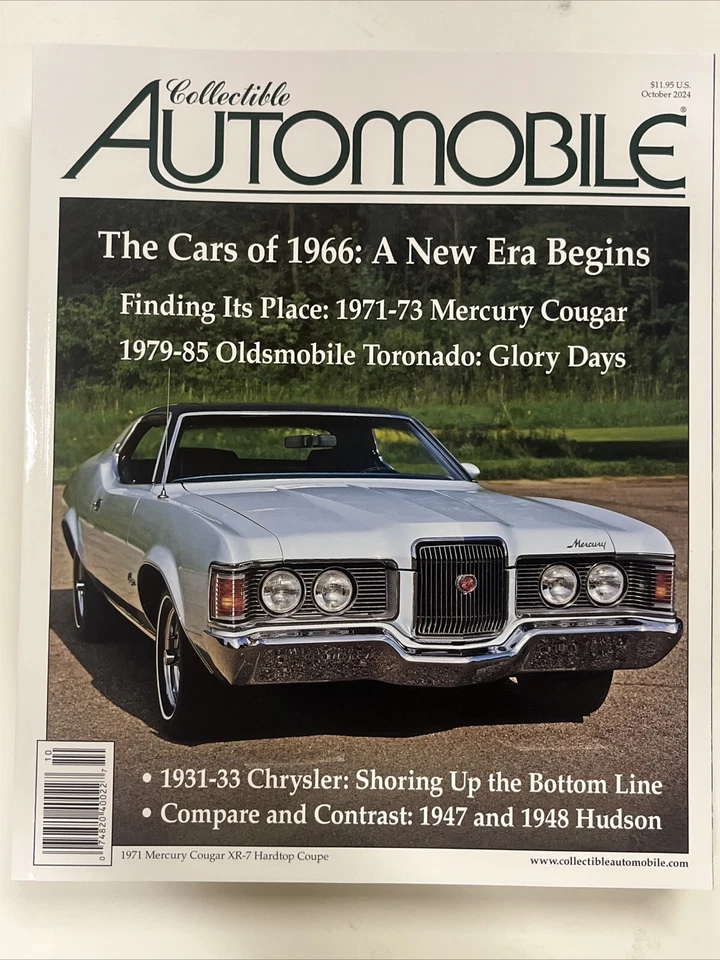 Collectible Automobile 1971 - 1973 Mercury Cougar 1966 cars October 2024 - Image 1 of 1