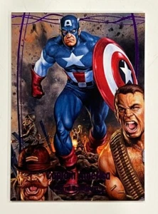 Marvel Masterpieces 2016 púrpura #80 Omega Capitán América #199/199💥💥 (PC)💥💥 - Imagen 1 de 2